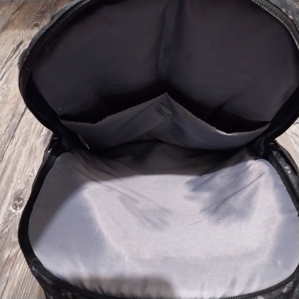 Adidas Original Classic 3 Stripes Backpack Black White Monogram Logo Backpack - Picture 5 of 8